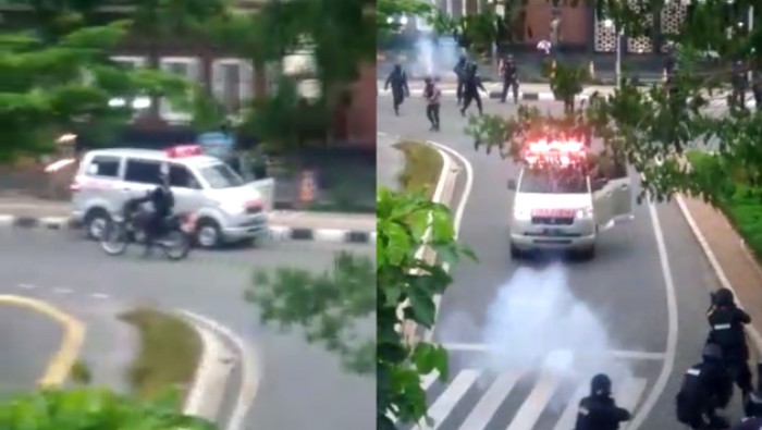 Menguak Keterlibatan Ambulans dalam Demo Rusuh Omnibus Law Versi Polisi