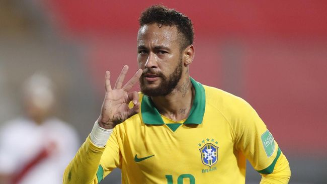 Neymar Hattrick, Brasil Tekuk Peru 4-2