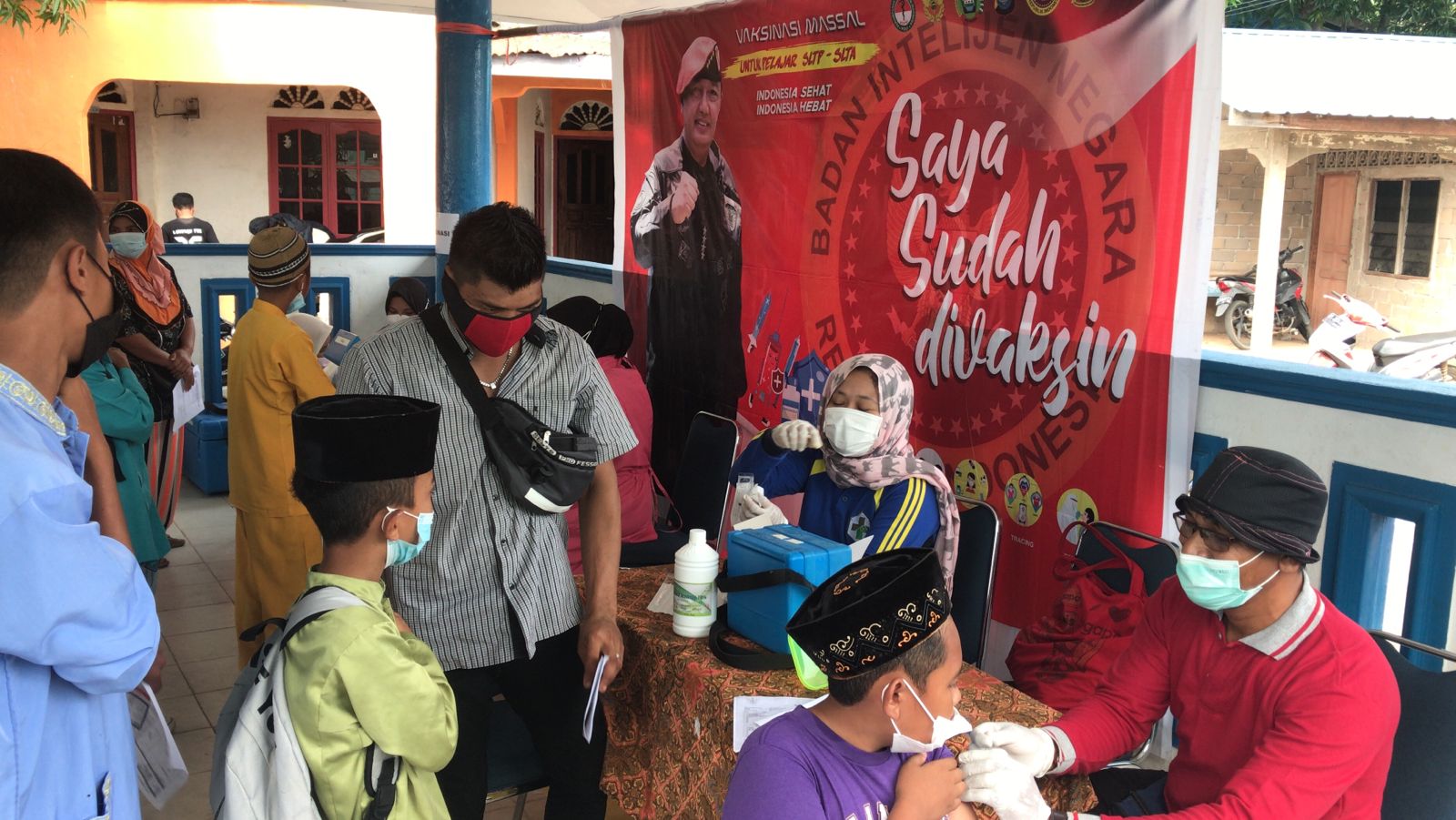 Peringatan Hari Kesaktian Pancasila, dan Hadiah Vaksin Dosis Kedua Bagi Warga Pulau Terluar Batam