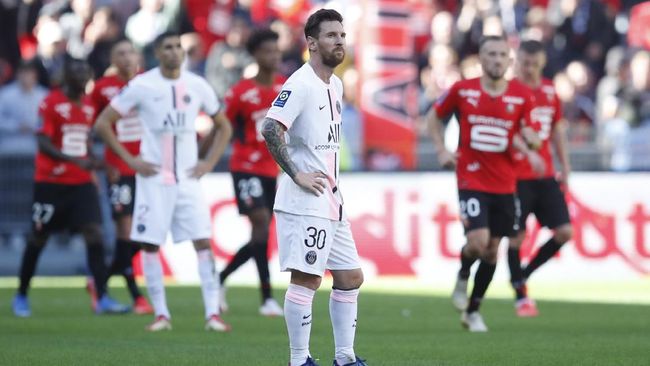 Messi Mandul di Liga Prancis, PSG Telan Kekalahan Pertama