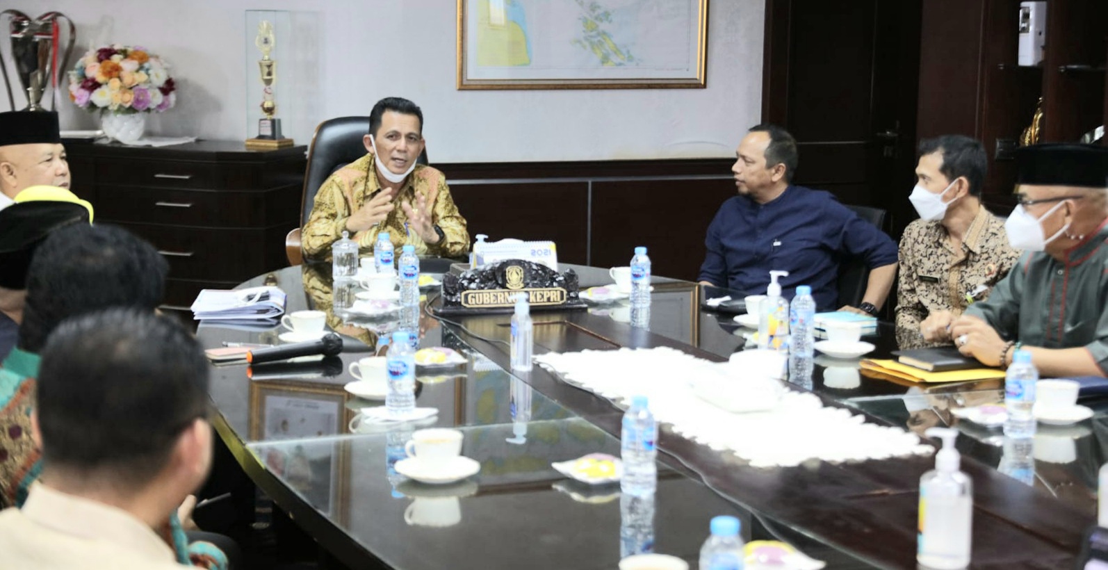 Bahas PLTS, Gubernur Kepri Undang Kanwil BPN dan BP Tanjungpinang