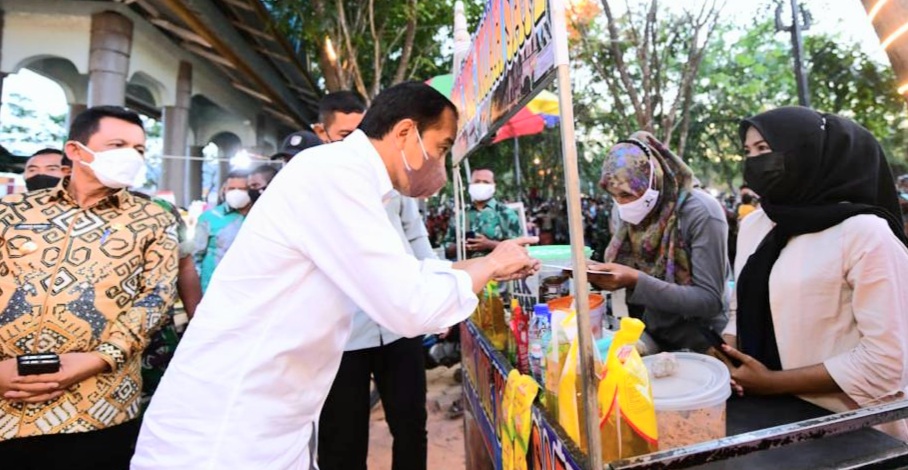 Presiden Jokowi Disambut Antusias Masyarakat Tanjungpinang