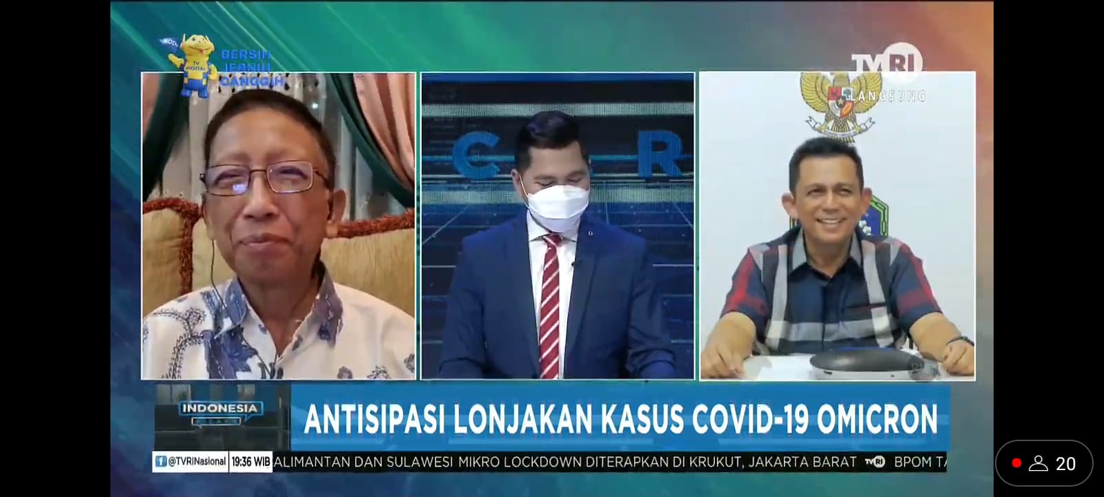 Gubernur Ansar Jadi Narsum di ‘Indonesia Bicara’ TVRI, Bagikan Kiat Tangkal Omicron