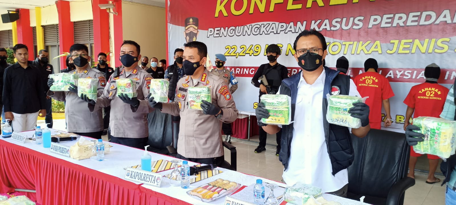 22 Kilogram Sabu Asal Malaysia Menuju Palembang Diamankan di Batam
