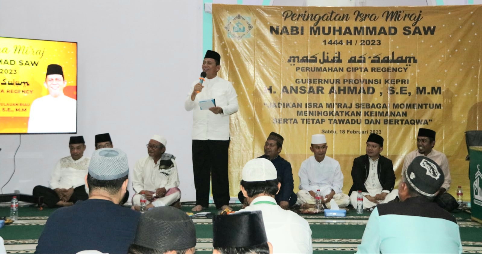 Gubernur Ansar Peringati Isra Mi’raj Nabi Muhammad SAW 1444 H di Masjid As-Salam Batam
