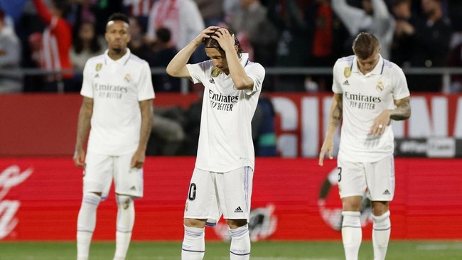 Hasil Liga Spanyol: Benzema Absen, Madrid Dipermalukan Girona