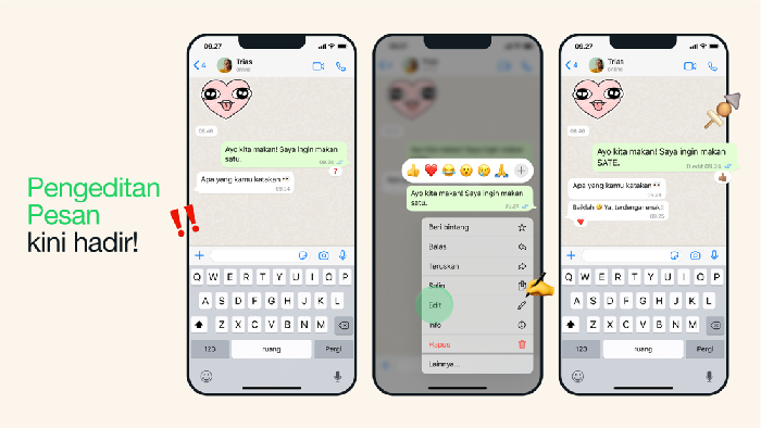Cara Edit Pesan WhatsApp yang Sudah Terlanjur Dikirim